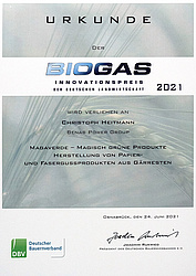 Biogas-Innovationspreis
1. Platz
